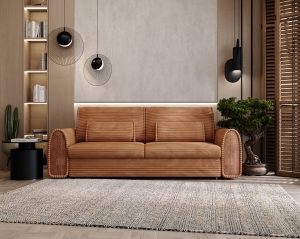 Sofa z funkcją spania Nella z pojemnikiem 