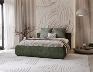 Łóżko tapicerowane Olive 140x200 z pojemnikiem 
