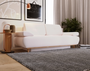 Sofa z funkcją spania Raspberry z pojemnikiem 