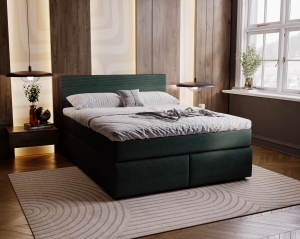 Łóżko tapicerowane Sleep 160x200 z pojemnikiem na pościel