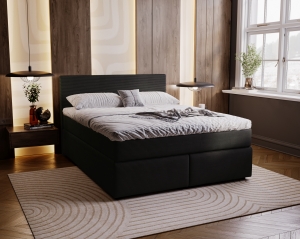 Łóżko tapicerowane Sleep 160x200 z pojemnikiem na pościel