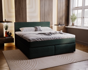 Łóżko tapicerowane Sleep 180x200  z pojemnikiem na pościel