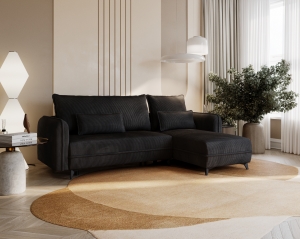 Narożnik z funkcją spania Storm z pojemnikiem L-kształtny