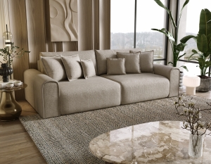 Sofa z funkcją spania Venus z pojemnikiem i poduszkami 