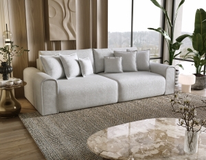 Sofa z funkcją spania Venus z pojemnikiem i poduszkami 