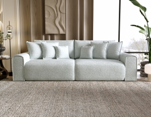 Sofa z funkcją spania Venus z pojemnikiem i poduszkami 
