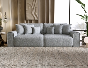 Sofa z funkcją spania Venus z pojemnikiem i poduszkami 