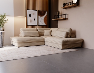 Narożnik Sven Mikro L-kształtny z poduszkami