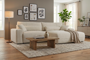 Narożnik z funkcją spania Derio L-kształtny 