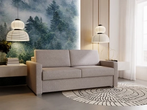 Sofa z Funkcją Spania ze Stelażem Włoskim i pojemnikiem Soul