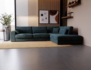 Narożnik Carmex z poduszkami L-kształtny 