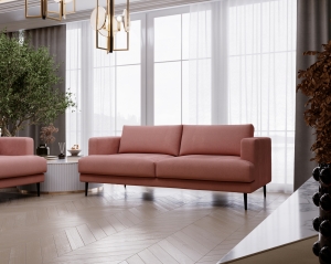 Sofa dwuosobowa Luxe 2 różowa