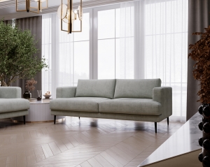 Sofa dwuosobowa Luxe 2 jasnoszara