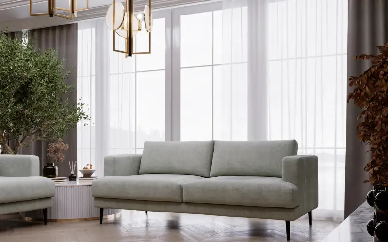 Kanapa pod oknem w salonie Luxe 2