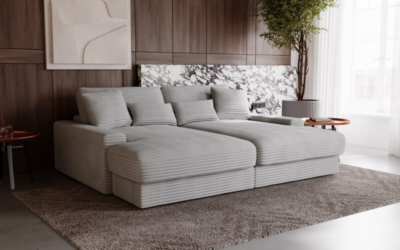 Szara sofa Bigsofa Happy